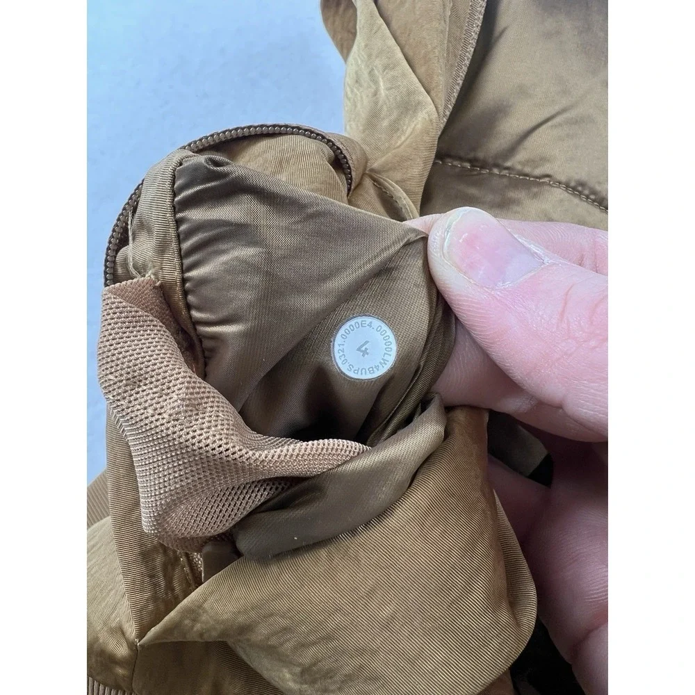 Lululemon Non Stop Bomber Jacket Womens 4 Frontier Full Zip Reversible Primaloft